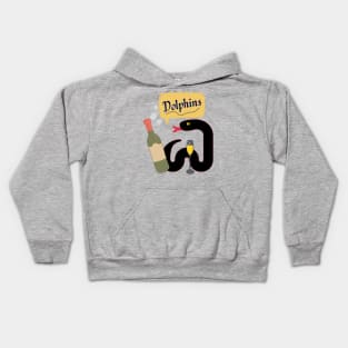 Snake with wine Kids Hoodie